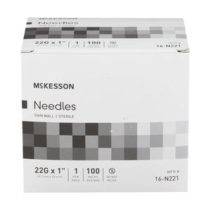 Hypodermic Needle Without Safety Case of 1000 by McKesson 16-N221
