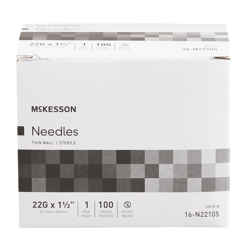 Hypodermic Needle Without Safety Case of 1000 by McKesson 16-N22105