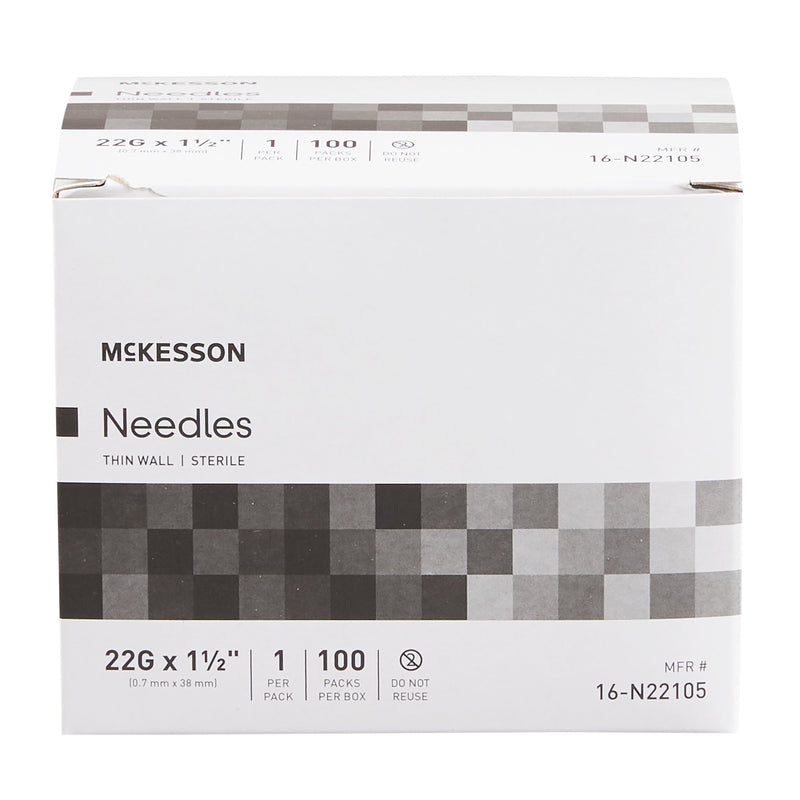 Hypodermic Needle Without Safety box of 100 by McKesson 16-N22105-1