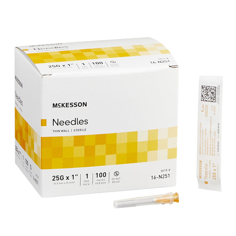 Hypodermic Needle Without Safety Case of 1000 by McKesson 16-N181
