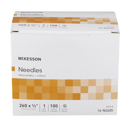 Hypodermic Needle Without Safety box of 100 by McKesson