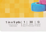 Cohesive Bandage McKesson 1 Inch X 5 Yard Self-Adherent Closure Purple / Pink / Green / Light Blue / Royal Blue / Red NonSterile Standard Compression | SurgiMac Dental Supply