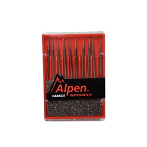Alpen FG #2 SL (Surgical Length) Round Carbide Bur, 10/Pk | SurgiMac Dental Supply