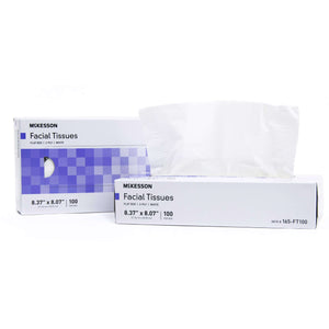 Facial Tissue McKesson White 8.37 X 8.07 Inch 100 Count | SurgiMac Dental Supply