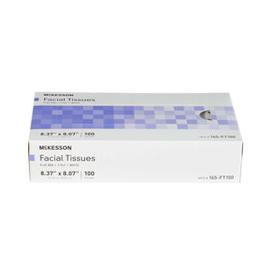 Facial Tissue McKesson White 8.37 X 8.07 Inch 100 Count | SurgiMac Dental Supply