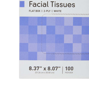 Facial Tissue McKesson White 8.37 X 8.07 Inch 100 Count | SurgiMac Dental Supply