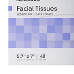 Facial Tissue McKesson White 5-7/10 X 7 Inch 40 Count | SurgiMac Dental Supply