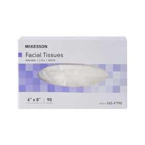 Facial Tissue McKesson White 6 X 8 Inch 90 Count | SurgiMac Dental Supply