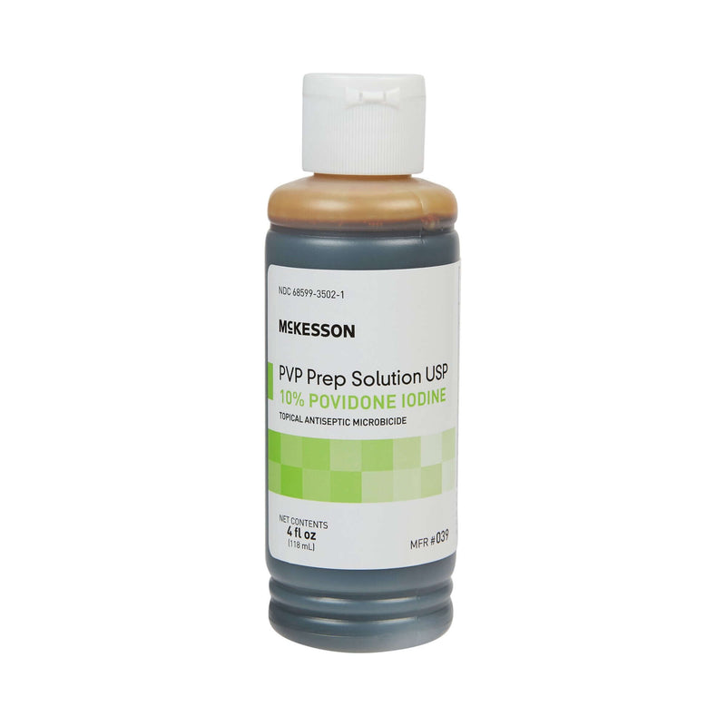 Skin Prep Solution McKesson Flip-Top Bottle 10% Strength Povidone-Iodine NonSterile | SurgiMac Dental Supply