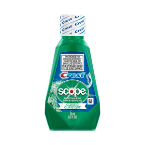 Mouthwash Crest Scope Classic 1.2 oz. Original Mint Flavor 10037000975066