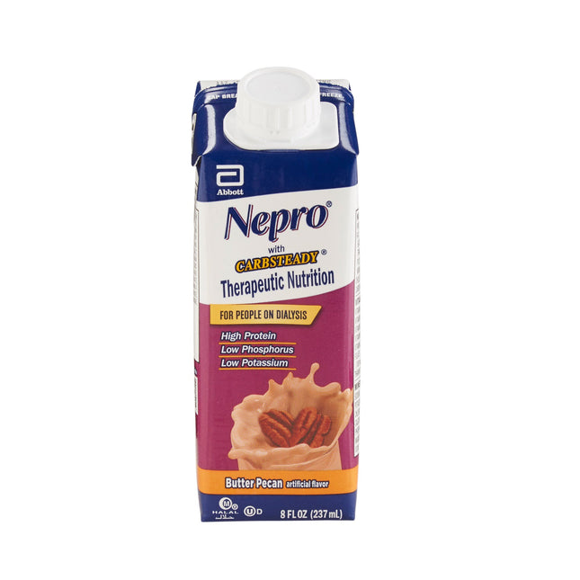 Abbott Nutrition | Oral Supplement Nepro with Carbsteady Butter Pecan Flavor Liquid 8 oz. Reclosable Carton | 64798