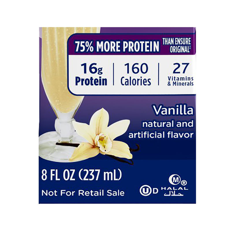 Oral Supplement Ensure High Protein Therapeutic Nutrition Shake Vanilla Flavor Liquid 64898-1