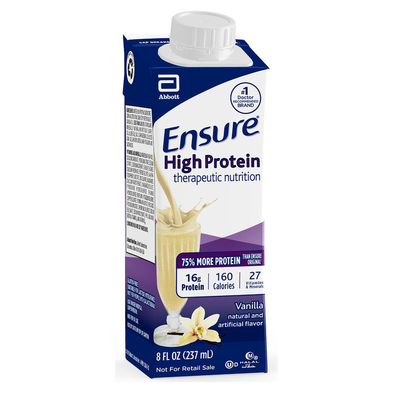Oral Supplement Ensure High Protein Therapeutic Nutrition Shake Vanilla Flavor Liquid 64898-1