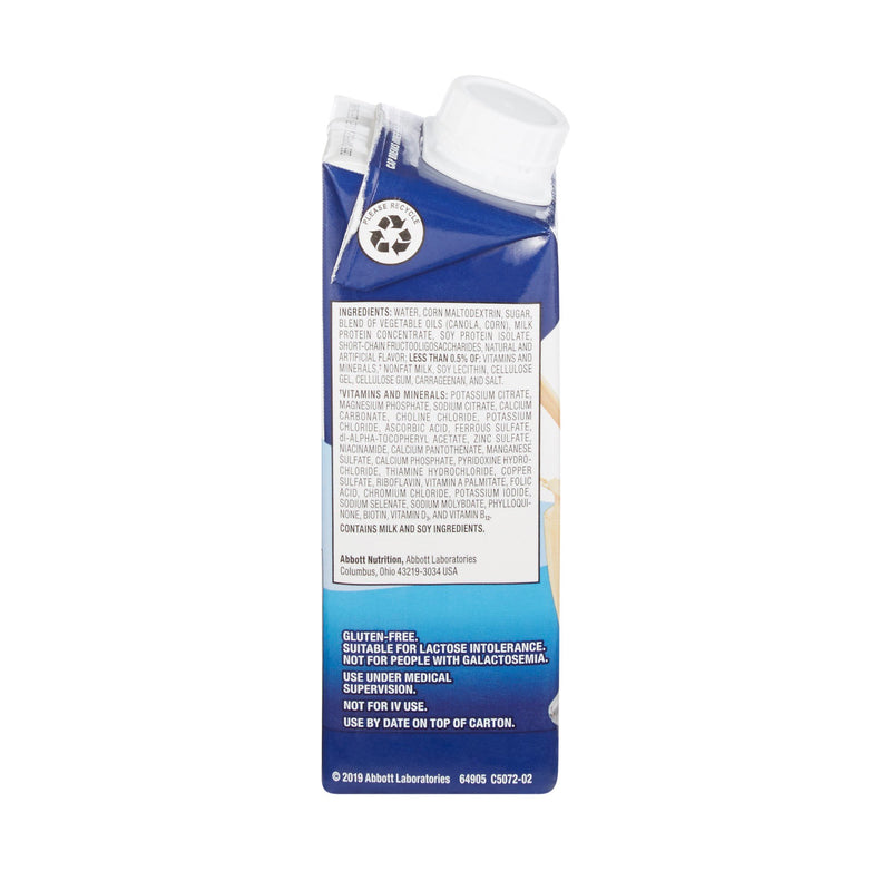 Oral Supplement Ensure Plus Therapeutic Nutrition Vanilla Flavor Liquid 64905-1