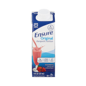 Oral Supplement Ensure Original Therapeutic Nutrition Shake Strawberry Flavor Liquid 64933-1
