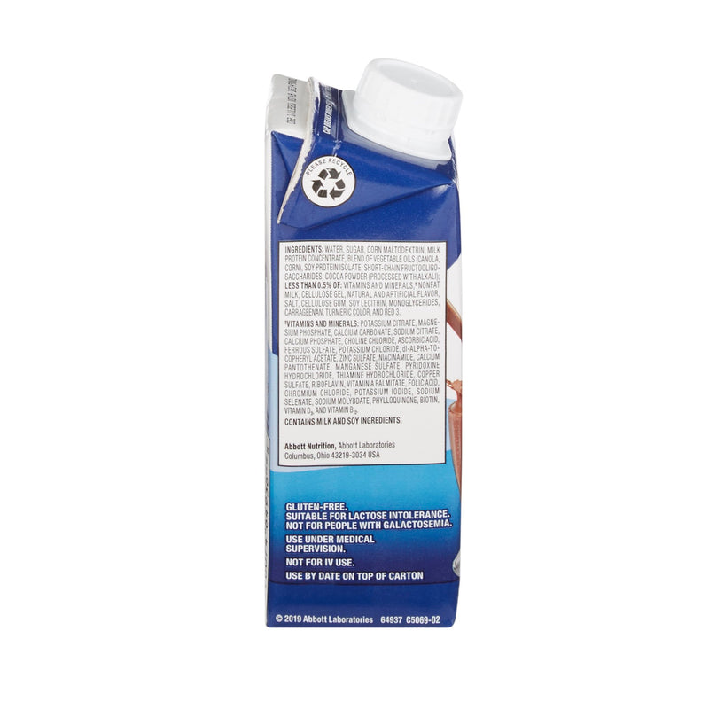 Oral Supplement Ensure Original Therapeutic Nutrition Shake Chocolate Flavor Liquid 64937-1