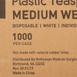 Spoon McKesson Medium Weight White Polypropylene | SurgiMac Dental Supply
