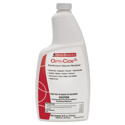 Opti-Cide3 Surface Disinfectant Cleaner Broad Spectrum Manual Pour Liquid 24 oz. Bottle Alcohol Scent NonSterile