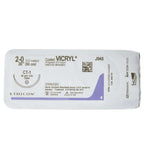 Coated Vicryl™ Polyglactin 910 CT-1 1/2 Circle Taper Point Needle Size 2-0 Braided | SurgiMac Dental Supply