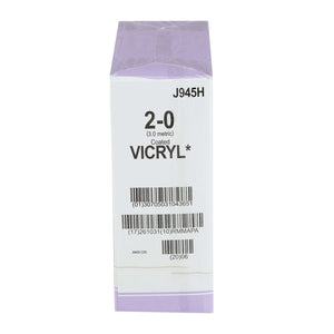 Coated Vicryl™ Polyglactin 910 CT-1 1/2 Circle Taper Point Needle Size 2-0 Braided | SurgiMac Dental Supply