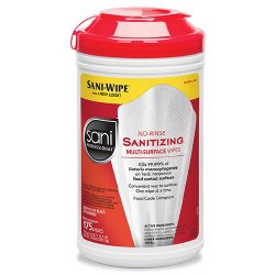 Sani Professional No-Rinse Sanitizing Multi-Surface Wipes P66784