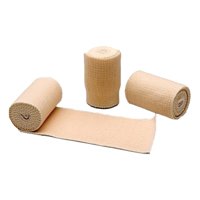 Elastic Bandage McKesson 3 Inch X 4-1/2 Yard Double Hook and Loop Closure Tan NonSterile Standard Compression