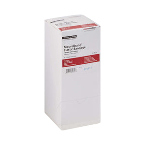 Elastic Bandage McKesson 4 Inch X 4-1/2 Yard Single Hook and Loop Closure Tan NonSterile Standard Compression | SurgiMac Dental Supply