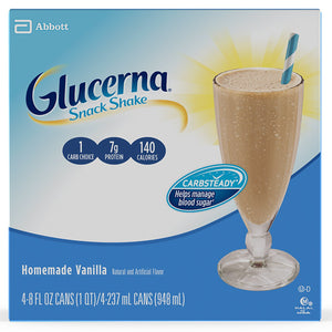 Oral Supplement Glucerna Original Snack Shake Homemade Vanilla Flavor Liquid 59856-1