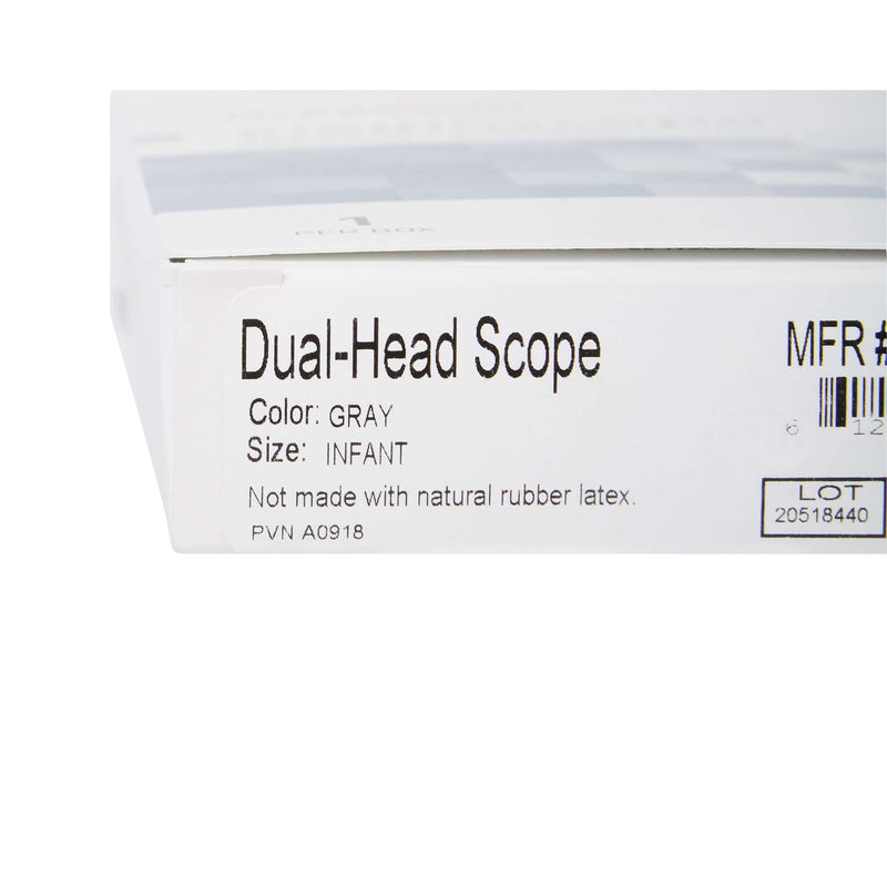 General Exam Stethoscope McKesson Gray 1-Tube 21 Inch Tube Double Sided Chestpiece | SurgiMac Dental Supply