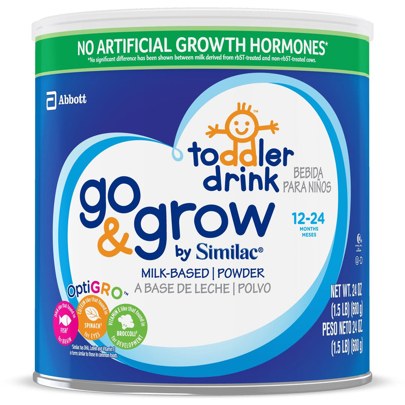 Toddler Formula Go & Grow by Similac Can Powder Vitamins / Minerals CS/4 67010