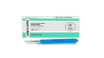 #10 Sterile Stainless Steel Surgical Scalpel Blade with Plastic Handle | MacCut by SurgiMac | Box of 10 MC-10-4110