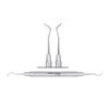 SurgiMac #1/2 Hollenback Carver, 1.0/2.0mm, Regular Handle, Double-Ended, Stainless Steel, Air Series, 1/Pk