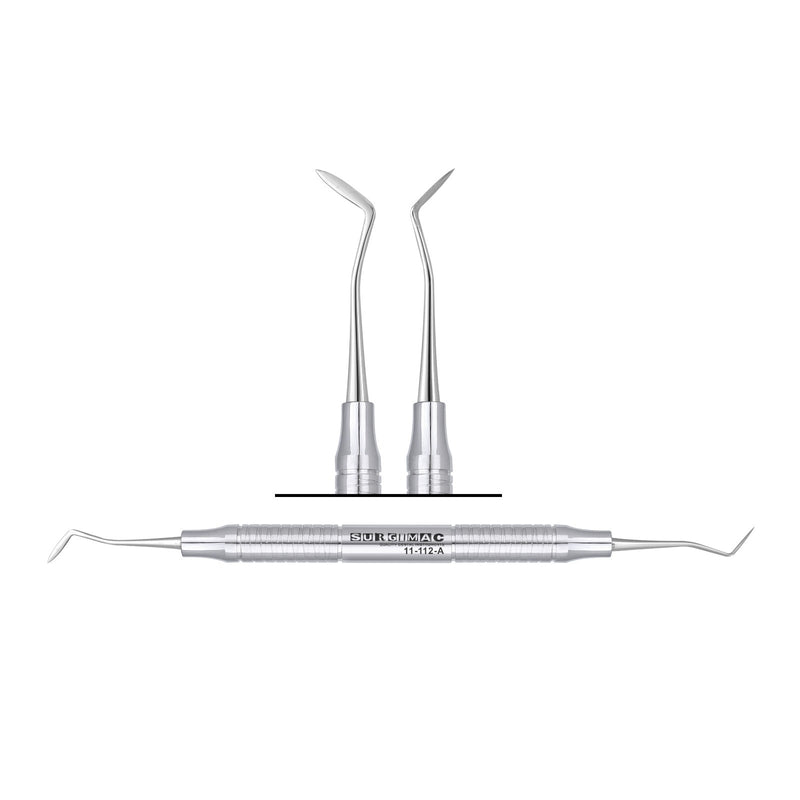 SurgiMac #1/2 Hollenback Carver, 1.0/2.0mm, Regular Handle, Double-Ended, Stainless Steel, Air Series, 1/Pk