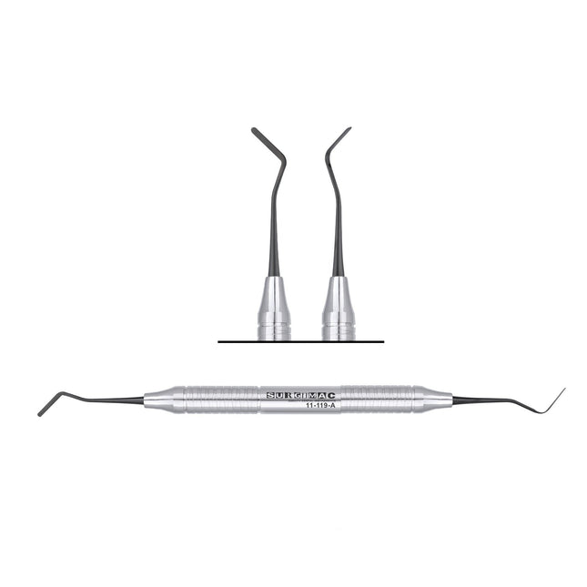 SurgiMac Interproximal Carver, Double-Ended, Black(TiN) Tips, Stainless Steel, Air Series, 1/Pk