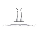 SurgiMac Interproximal Carver, Double-Ended, Black(TiN) Tips, Stainless Steel, Air Series, 1/Pk