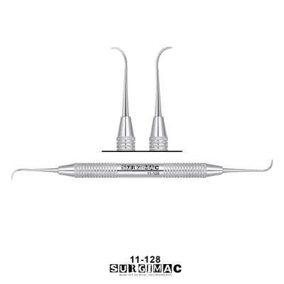 SurgiMac Nebraska 128 Scaler, Double-Ended, Stainless Steel, Air Series, 1/Pk