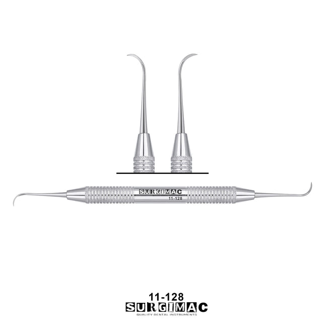 SurgiMac Nebraska 128 Scaler, Double-Ended, Stainless Steel, Air Series, 1/Pk