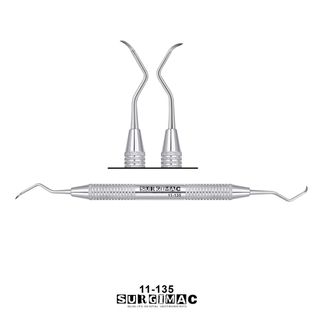 SurgiMac 135 Sickle Scaler, Double-Ended, Stainless Steel, Air Series, 1/Pk