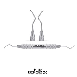SurgiMac 135 Sickle Scaler, Double-Ended, Stainless Steel, Air Series, 1/Pk