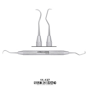 SurgiMac 137 Sickle Scaler, Double-Ended, Stainless Steel, Air Series, 1/Pk