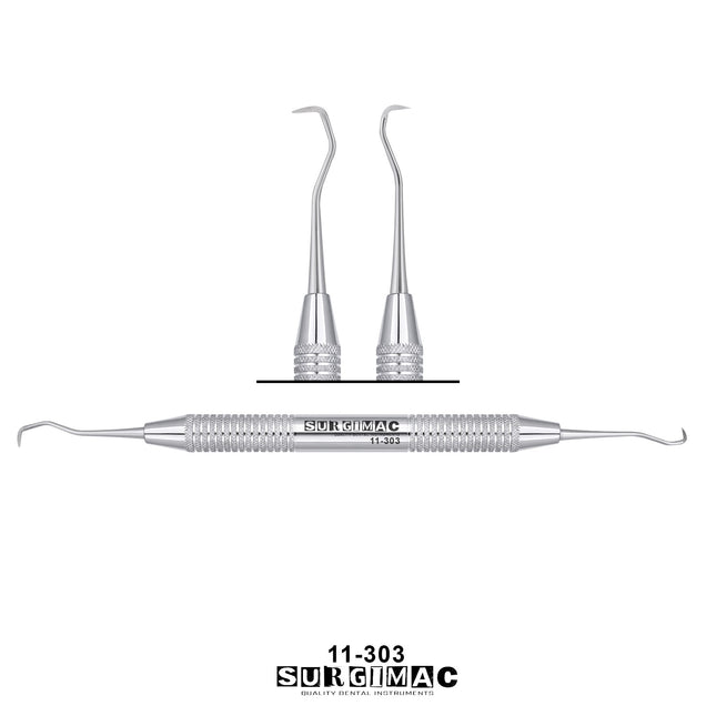 SurgiMac #30/33 Standard/Mini Jacquette Scaler, Double-Ended, Stainless Steel, Air Series, 1/Pk