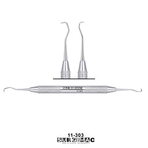 SurgiMac #30/33 Standard/Mini Jacquette Scaler, Double-Ended, Stainless Steel, Air Series, 1/Pk