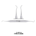 SurgiMac #1 Nevi Posterior Scaler, Double-Ended, Stainless Steel, Air Series, 1/Pk