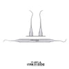 SurgiMac #1 Nevi Posterior Scaler, Double-Ended, Stainless Steel, Air Series, 1/Pk