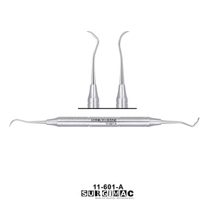 SurgiMac #1 Nevi Posterior Scaler, Double-Ended, Stainless Steel, Air Series, 1/Pk