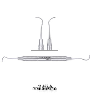 SurgiMac #2 Nevi Posterior Scaler, Double-Ended, Stainless Steel, Air Series, 1/Pk