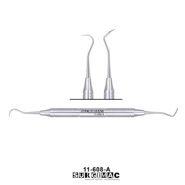 SurgiMac #5 Nevi Posterior Scaler, Double-Ended, Stainless Steel, Air Series, 1/Pk