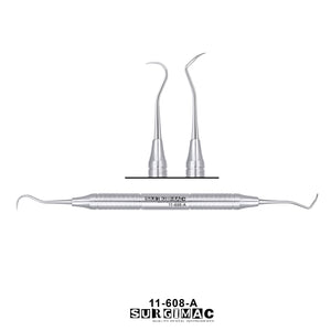 SurgiMac #5 Nevi Posterior Scaler, Double-Ended, Stainless Steel, Air Series, 1/Pk