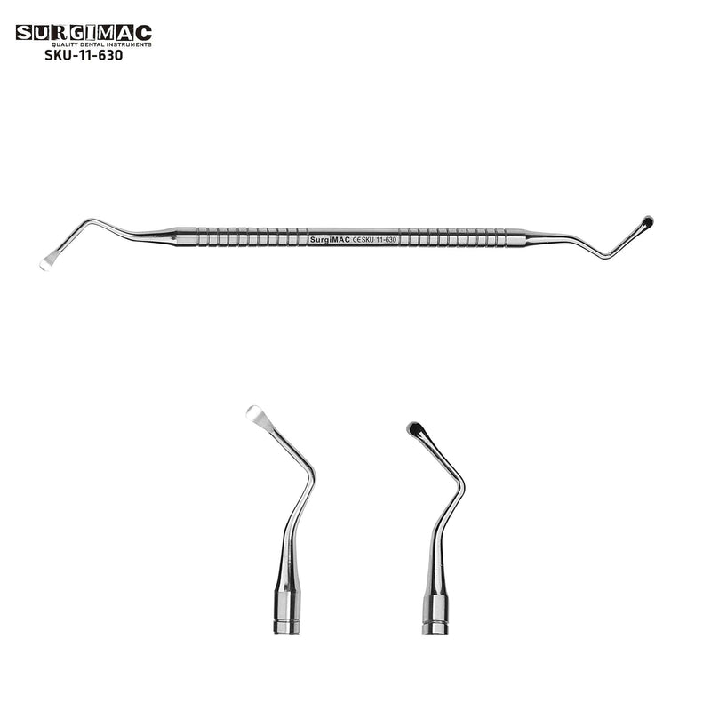 SurgiMac Lucas Surgical Curette, Double-Ended, Stainless Steel, Eco Series, 1/Pk | SurgiMac Dental Supply