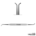 SurgiMac #18 Ball Burnisher, Medium/Large (2.4mm/1.6mm), Black (TiN) Tips, Restorative Instruments, Stainless Steel, Air Series, 1/Pk | SurgiMac Dental Supply